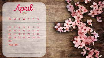 April Calendar Wallpaper