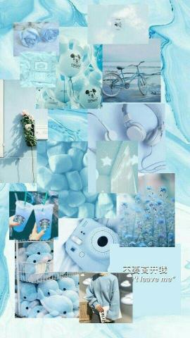 Wallpaper Blue Aesthetic