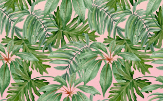 Tropical Leaves Desktop Wallpaper