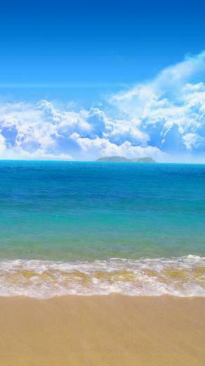Sea And Beach iPhone 5s Wallpaper iPad