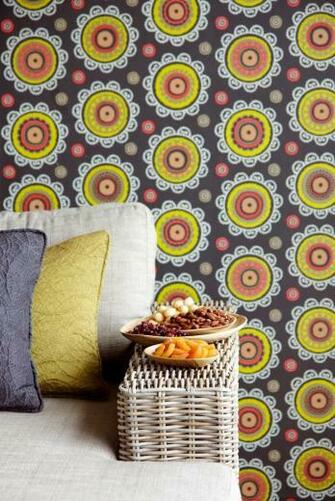 Kenneth James Wallpaper Fabric Hand Painted Walls