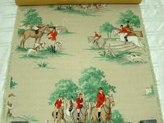 Vintage Hunting Scene Wallpaper My Kind Of Antique
