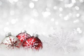 Christmas Background With Snowflake And Balls Gallery