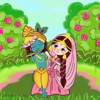 Cute Radha Krishna Image Wallpaper
