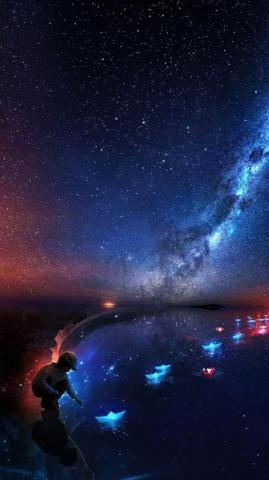 Mystical Night Sky Wallpaper On