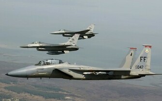 Eagle Joined F Fighting Falcons Wallpaper HD