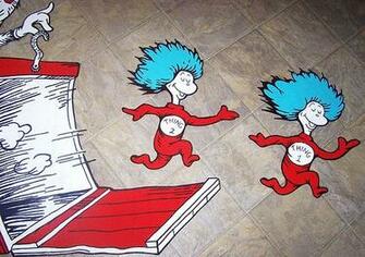 Dr Seuss Suess Theme Wallpaper Wall Paper Art Sticker Mural Decal