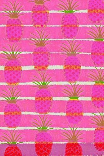 Pineapple Background Pink Pineapples