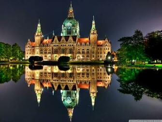 The New City Hall In Hanover Germany 4k HD Desktop Wallpaper