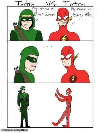 Arrow Vs Flash By Flashpointb