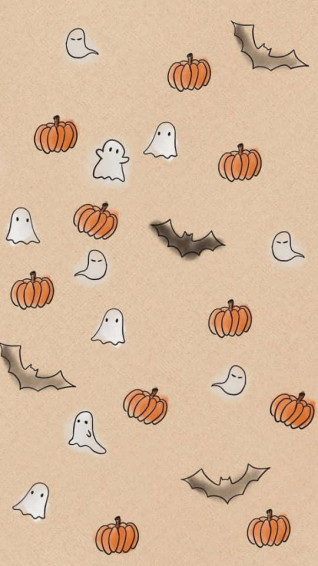 Fall Halloween iPhone Wallpaper
