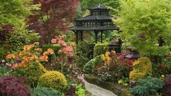 England Garden Wallpaper Zen