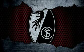 Wallpaper Freiburg 4k Logo Bundesliga Metal Texture