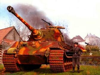 Wallpaper Konigstiger Ww2 Military Art Desktop
