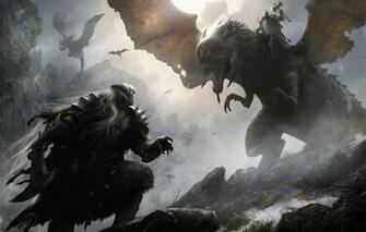 Wallpaper Armor Warrior Dragon Battle Medieval Pearls Winged