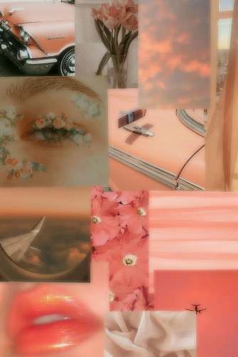 Peach Aesthetic Vintage Wallpaper