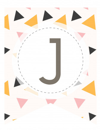 Triangles And Letter J Wallpaper
