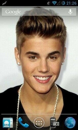 Bigger Justin Bieber Live Wallpaper For Android Screenshot