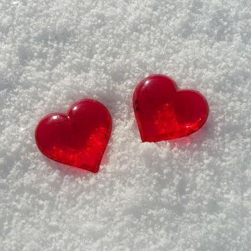 Photo Valentine S Day Heart Snow Love Image On