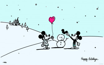Disney Artist Will Gay Shares Childhood Inspired Holiday Wallpaper