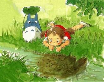 The Tadpoles Wallpaper Mei Rides Catbus Totoro Snowman