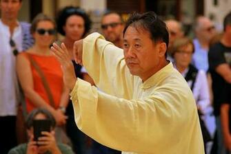 HD Wallpaper Man Standing Near People Tai Chi Taiji Martial