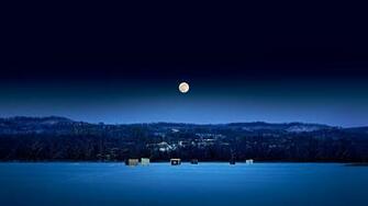 Beautiful Winter Night Wallpaper Net
