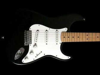 Guitar Black Background