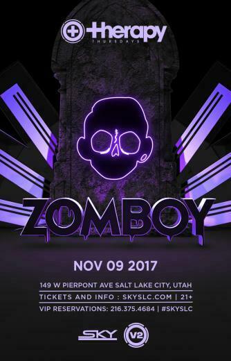 Therapy Thursdays Zomboy Tickets Sky Slc Salt Lake City Ut