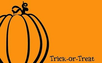 Orange Trick Or Treat Background