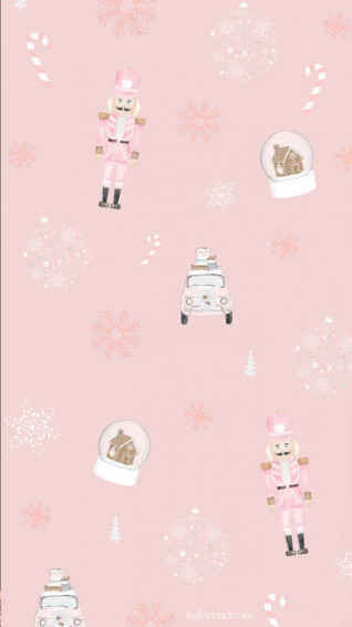 Pink Christmas Wallpaper