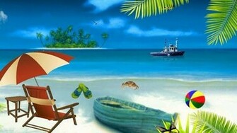 Cool Beach HD Live Wallpaper Screenshot