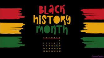 February Black History Month Desktop Calendar