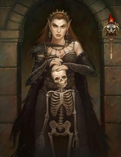 3d Animated Spell Woman With Human Skull Wallpaper HD