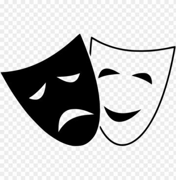 Comedy Mask Png And Tragedy Masks Image With