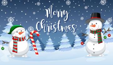 Christmas Snowman Wallpaper On
