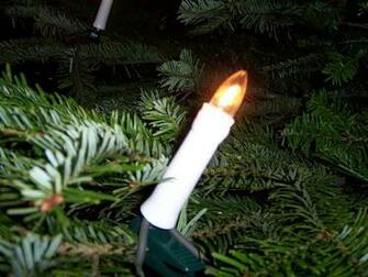 Xmas Tree Candle Lights Christmas Wallpaper