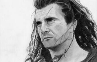 Wallpaper Face Figure Hero Mel Gibson Brave Heart Image For