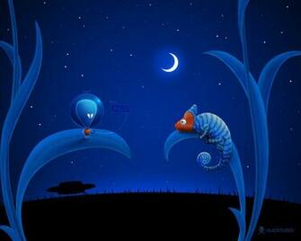Tapeta Alien And Chameleon