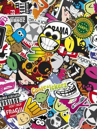 Sticker Bomb Wallpaper iPhone