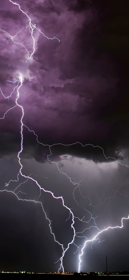Lightning Wallpaper For iPhone Pro Max X