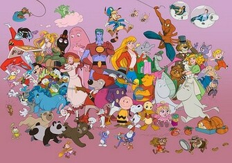 80s Cartoons High Resolution Wallpaper
