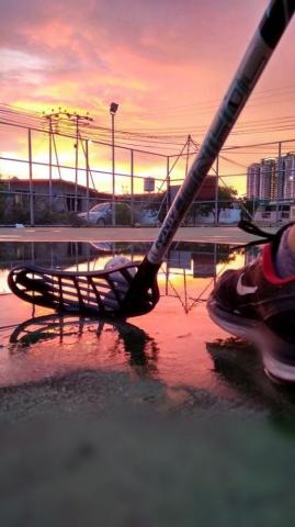 Floorball Unihockey In The Sunset Of Sabah Malaysia Sports