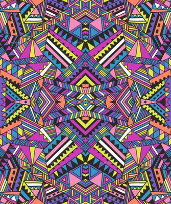 Purple Aztec Print Wallpaper