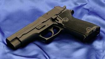 Blue Guns Sig Sauer Gun Wallpaper Desktop