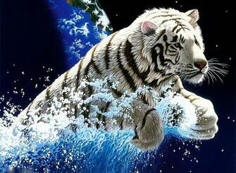 White Tiger Wallpaper
