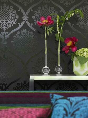 Tags Flowers Gray Vases Wall Decoration
