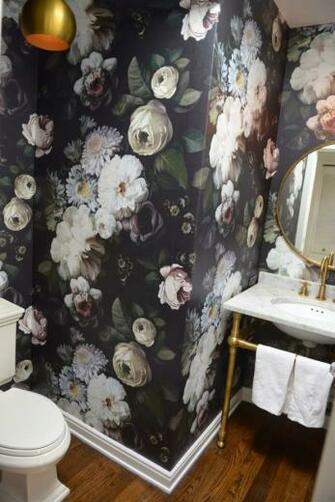 Labels Bathrooms Wallpaper