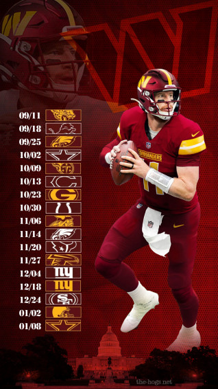 Schedule Wallpaper Carson Wentz And Jahan Dotson The Hogs Net