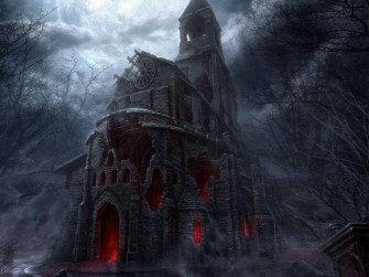 Haunted House Halloween Wallpaper